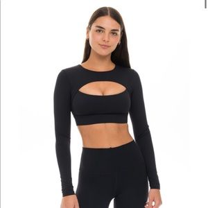 NWT Lerin USA Olivia Top in Black - Size Small